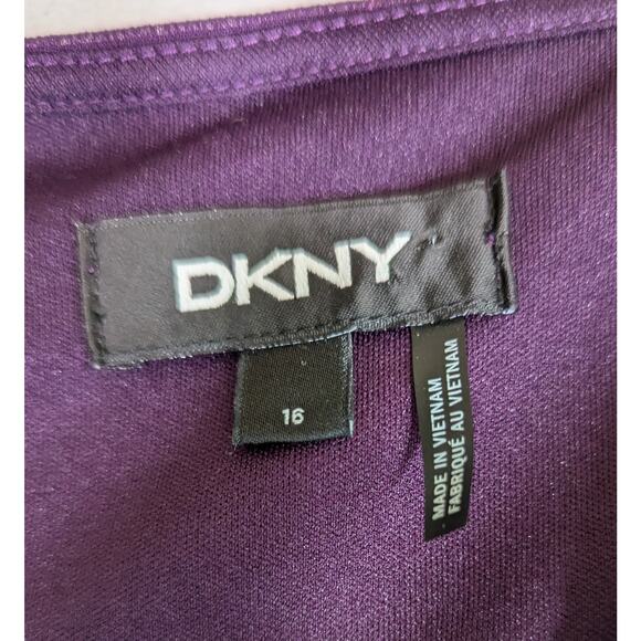 DKNY Plum chiffon Sz16 B42"W37"L48" - Picture 7 of 9